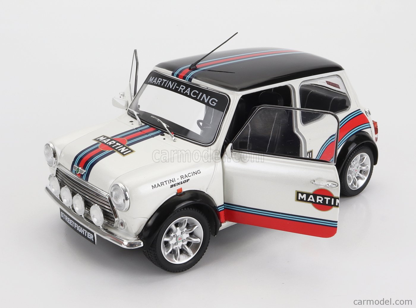 Mini Cooper Sport Martini Evocation 1998 White 1/18 Solido S180610