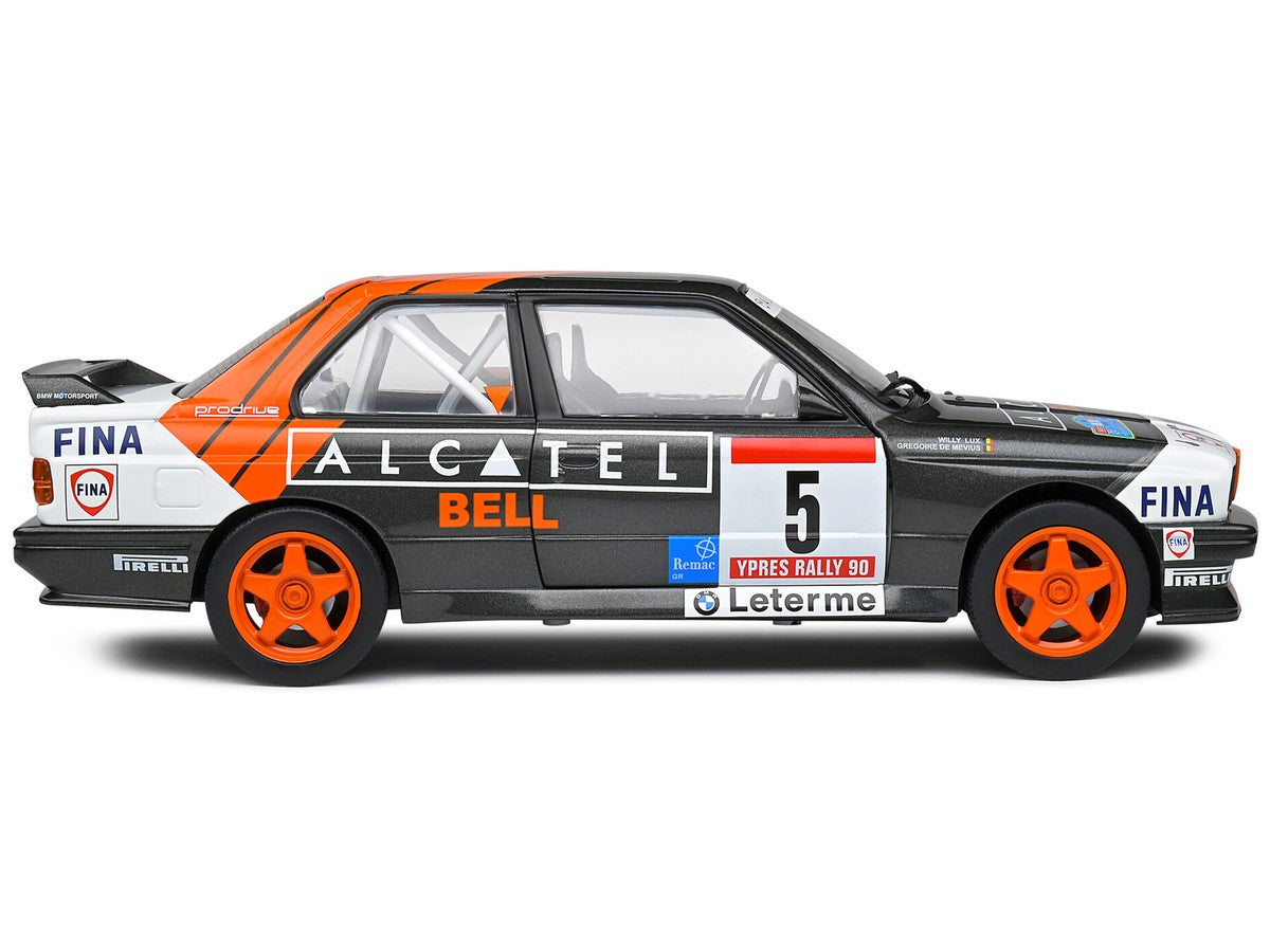 BMW M3 (E30) Gr.A #5 3rd Rallye Ypres 1990 de Mevius, Lux 1/18 Solido S1801519