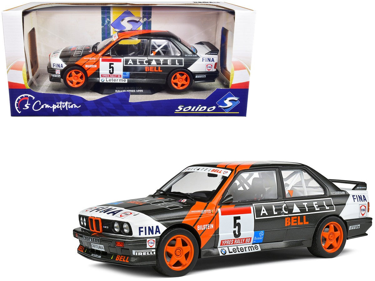 BMW M3 (E30) Gr.A #5 3rd Rallye Ypres 1990 de Mevius, Lux 1/18 Solido S1801519