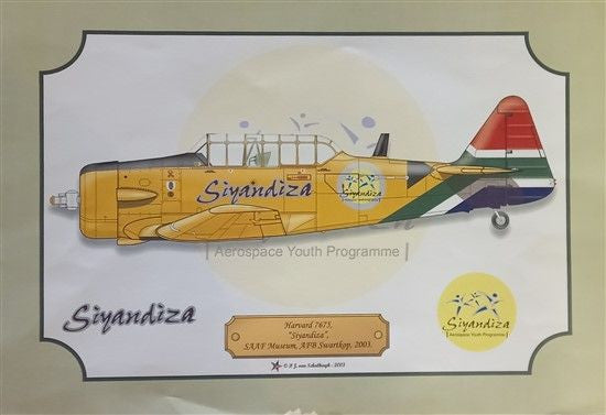 SAAF Harvard "Siyandiza" Profile Poster - SAC23