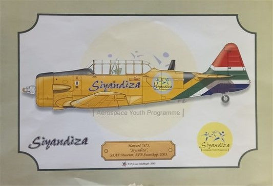 SAAF Harvard "Siyandiza" Profile Poster - SAC23
