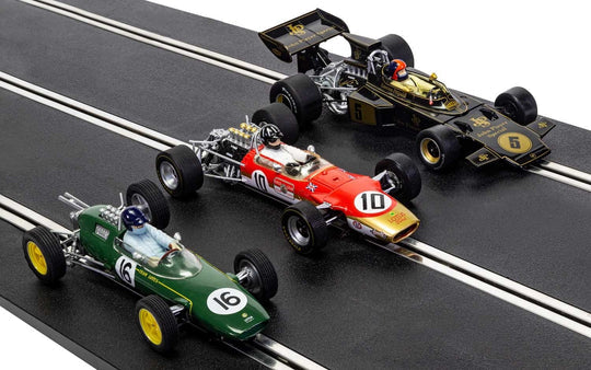 The Genius of Colin Chapman Lotus F1 Triple Pack - 1/32 Scale - Scalextric - SCAC4184AF