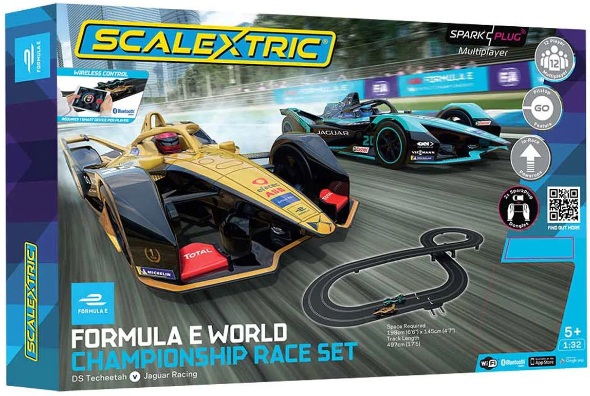 SPARK PLUG - FORMULA E RACE SET 1/32 Scale Scalextric SCAC1423P