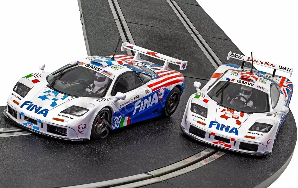 Mclaren F1 Gtr Fina Twin Pack Le Mans 19 1/32 Scale Scalextric SCAC4012A