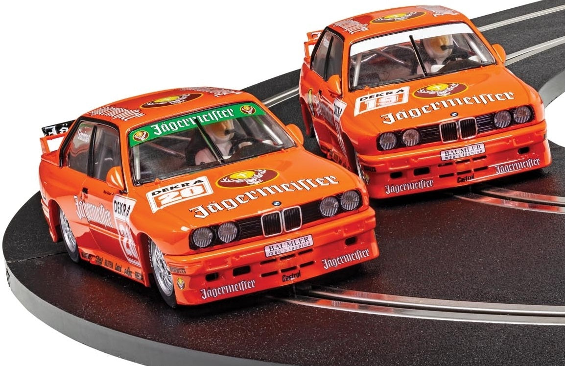 Bmw E30 M3 Twin Pack - Team Jagermeister 1/32 Scale Scalextric SCAC4110A
