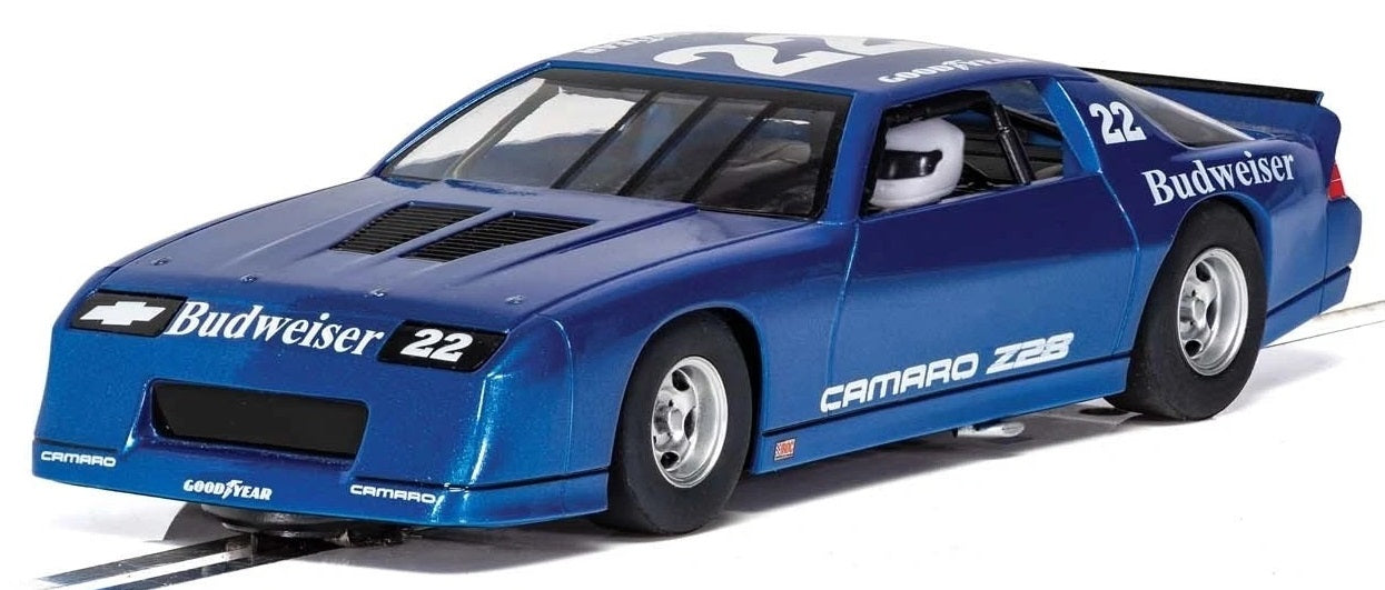 Chevrolet Camaro IROC-Z Blue 1/32 Scale Scalextric SCAC4145