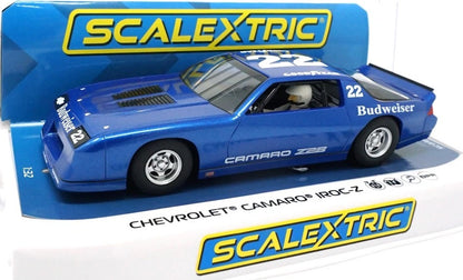 Chevrolet Camaro IROC-Z Blue 1/32 Scale Scalextric SCAC4145