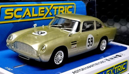 Aston Martin DB5 White Gold AMOC Brands - 1/32 Scale - Scalextric - SCAC4166