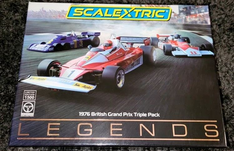 Mclaren M23 & 312t & Tyrrell P34 1976 Br 1/32 Scale Scalextric SCAC4189A