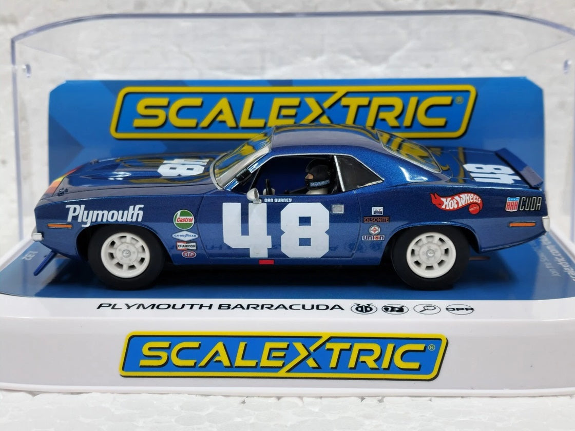 Plymouth Barracuda Trans Am 1970 Dan Gurney 1/32 Scale Scalextric SCAC4219