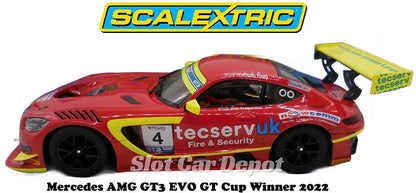 Mercedes AMG GT3 Evo - GT Cup 2022 GRAHAME TILLEY  1/32 Scale Scalextric SCAC4332