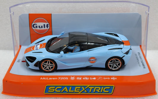 Mclaren 720s - Gulf Edition 1/32 Scale Scalextric SCAC4394