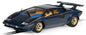 Lamborghini Countach Blue+ Gold 1/32 Scale Scalextric SCAC4411