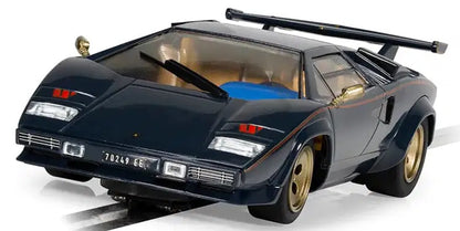 Lamborghini Countach Blue+ Gold 1/32 Scale Scalextric SCAC4411