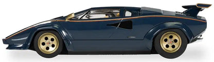 Lamborghini Countach Blue+ Gold 1/32 Scale Scalextric SCAC4411