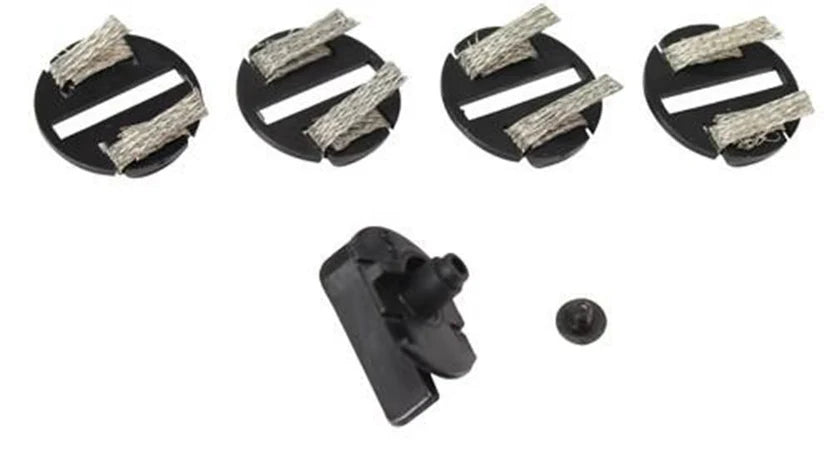 Round Guide Blade 4 Braid Plates 1 Screw - 1/32 Scale - Scalextric - SCAC8329