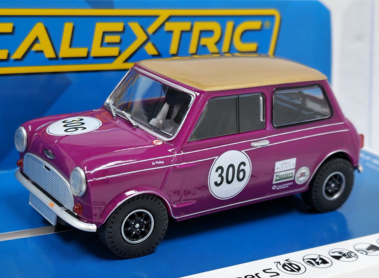 AUSTIN MINI COOPER - JO POLLEY 1/32 Scale Scalextric SCAC4545