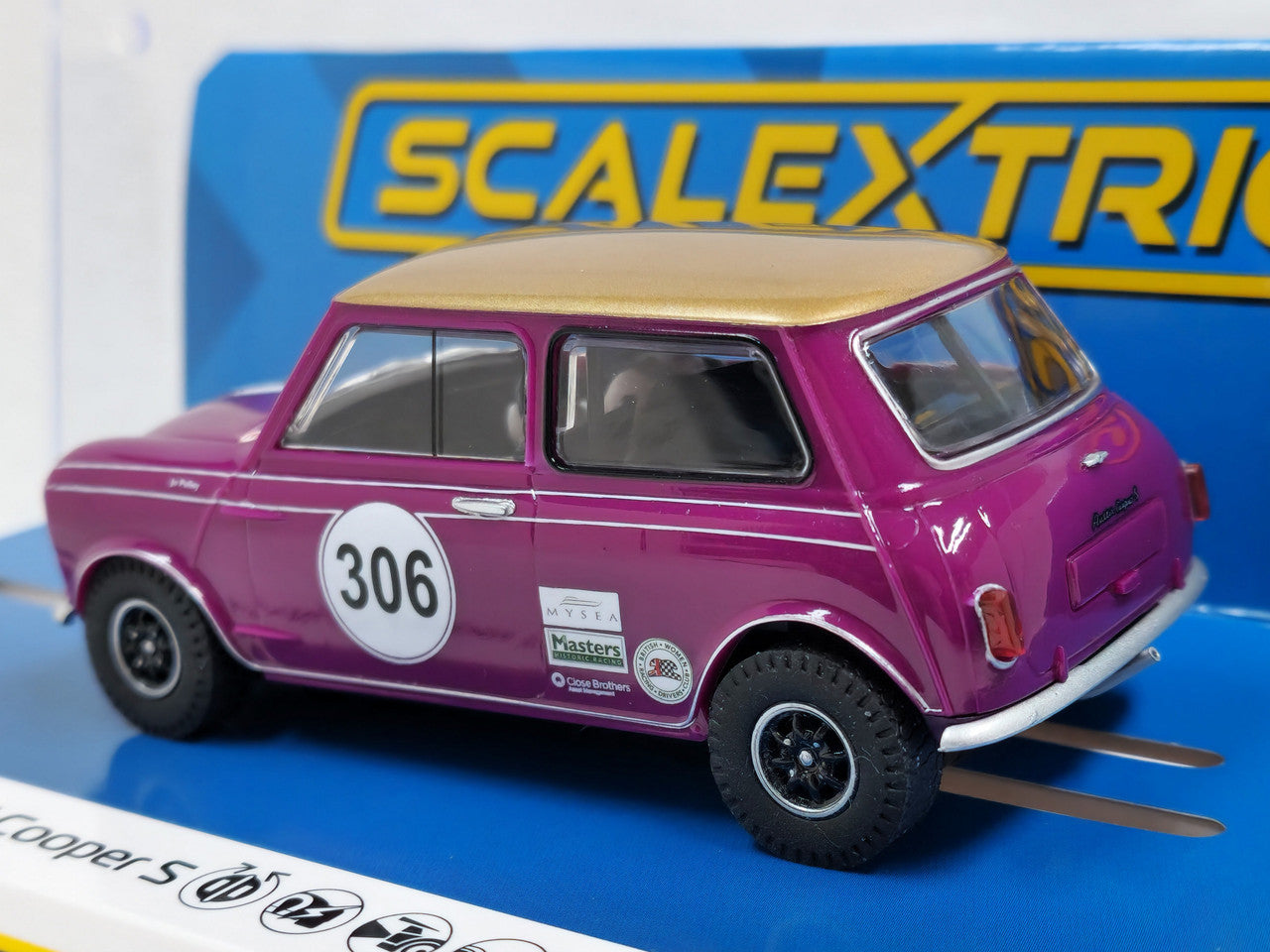 AUSTIN MINI COOPER - JO POLLEY 1/32 Scale Scalextric SCAC4545
