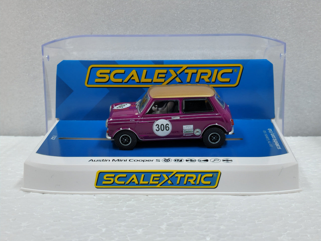 AUSTIN MINI COOPER - JO POLLEY 1/32 Scale Scalextric SCAC4545
