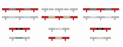 Crash Barriers with Stickers - 1/32 Scale - Scalextric - SCAC8191