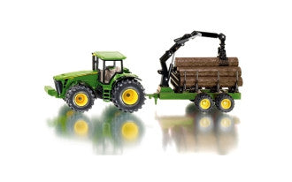 John Deere 8430 Tractor with Forestry Trailer 1/50 Siku 1954