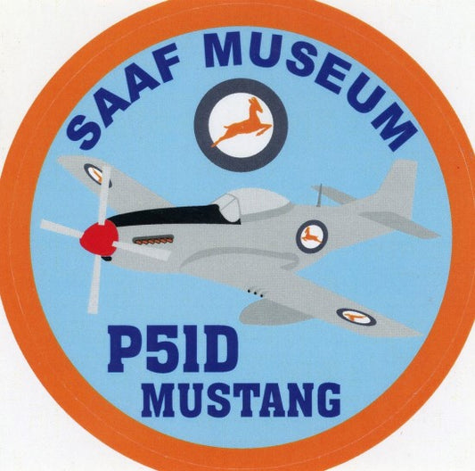 SAAF Museum P-51D Mustang Sticker - SM1
