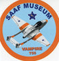 SAAF Museum Vampire T.11 Sticker - SM10