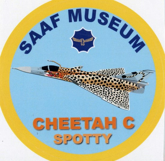 SAAF Museum Cheetah C "Spotty" Sticker - SM13