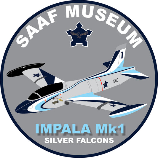 SAAF Museum Impala Mk.1 Silver Falcons "Blue" Sticker - SM22