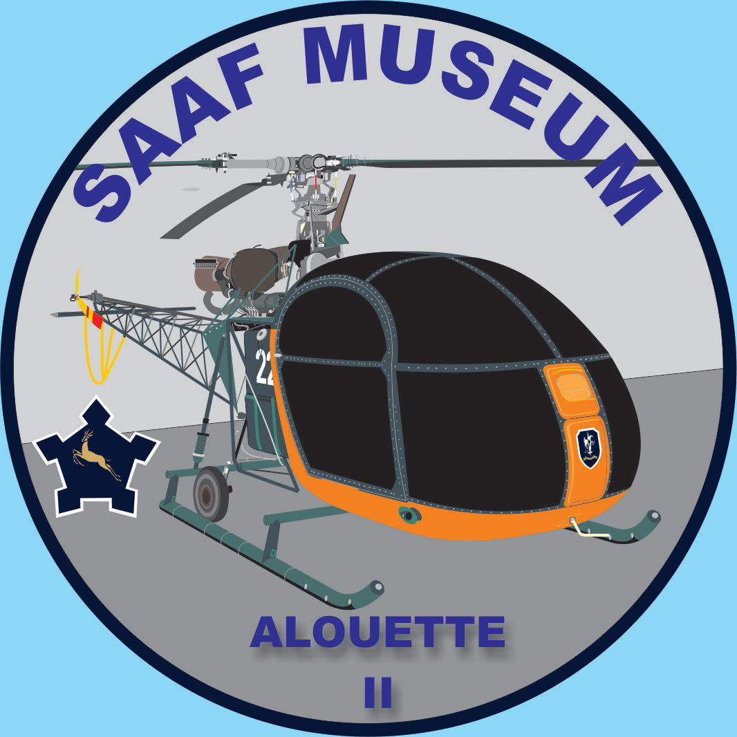 SAAF Museum Alouette II '22' Sticker - SM23