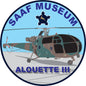 SAAF Museum Alouette III Sticker - SM24