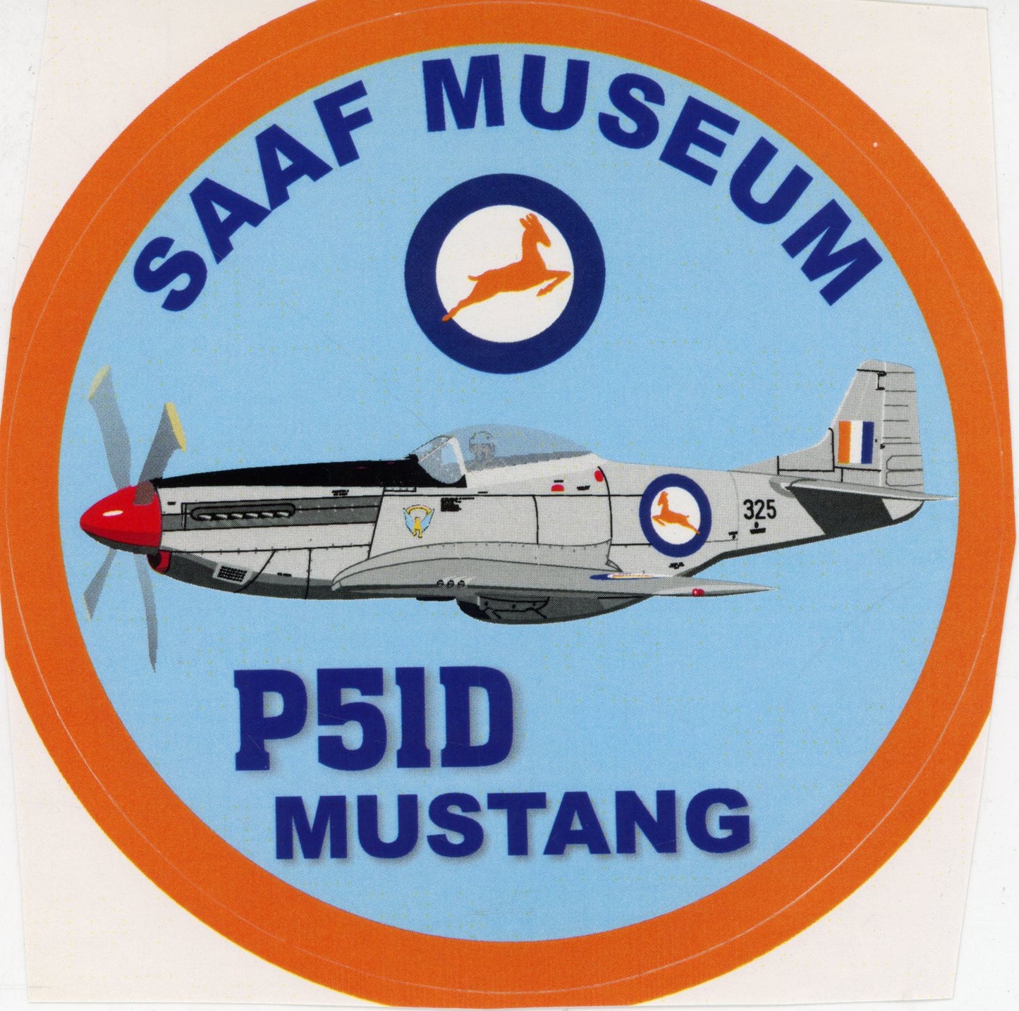 SAAF Museum P-51D Mustang '325' Sticker - SM28