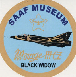SAAF Museum Mirage IIICZ "Black Widow" Sticker - SM6
