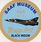 SAAF Museum Mirage IIICZ "Black Widow" Sticker - SM6