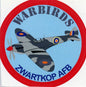 Warbirds Spitfire Zwartkop AFB Sticker - SM7