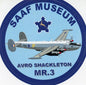 SAAF Museum Avro Shackleton MR.3 '1722' Sticker - SM8