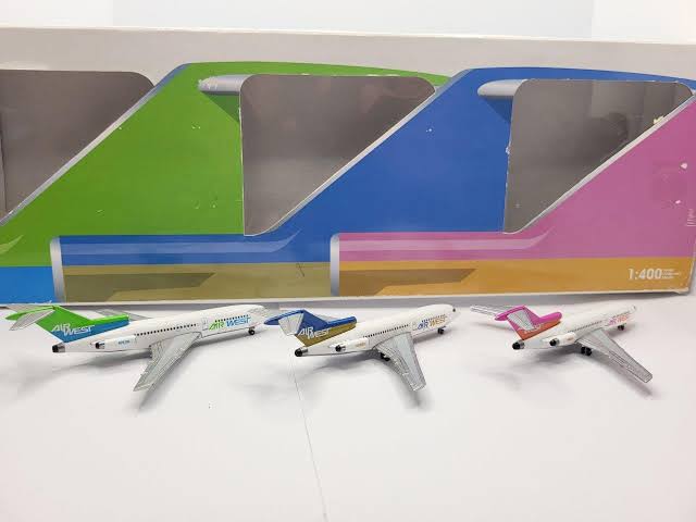 Air West Boeing 727-100 Set of 3 - 1/400 Scale SMA Models SMA030601