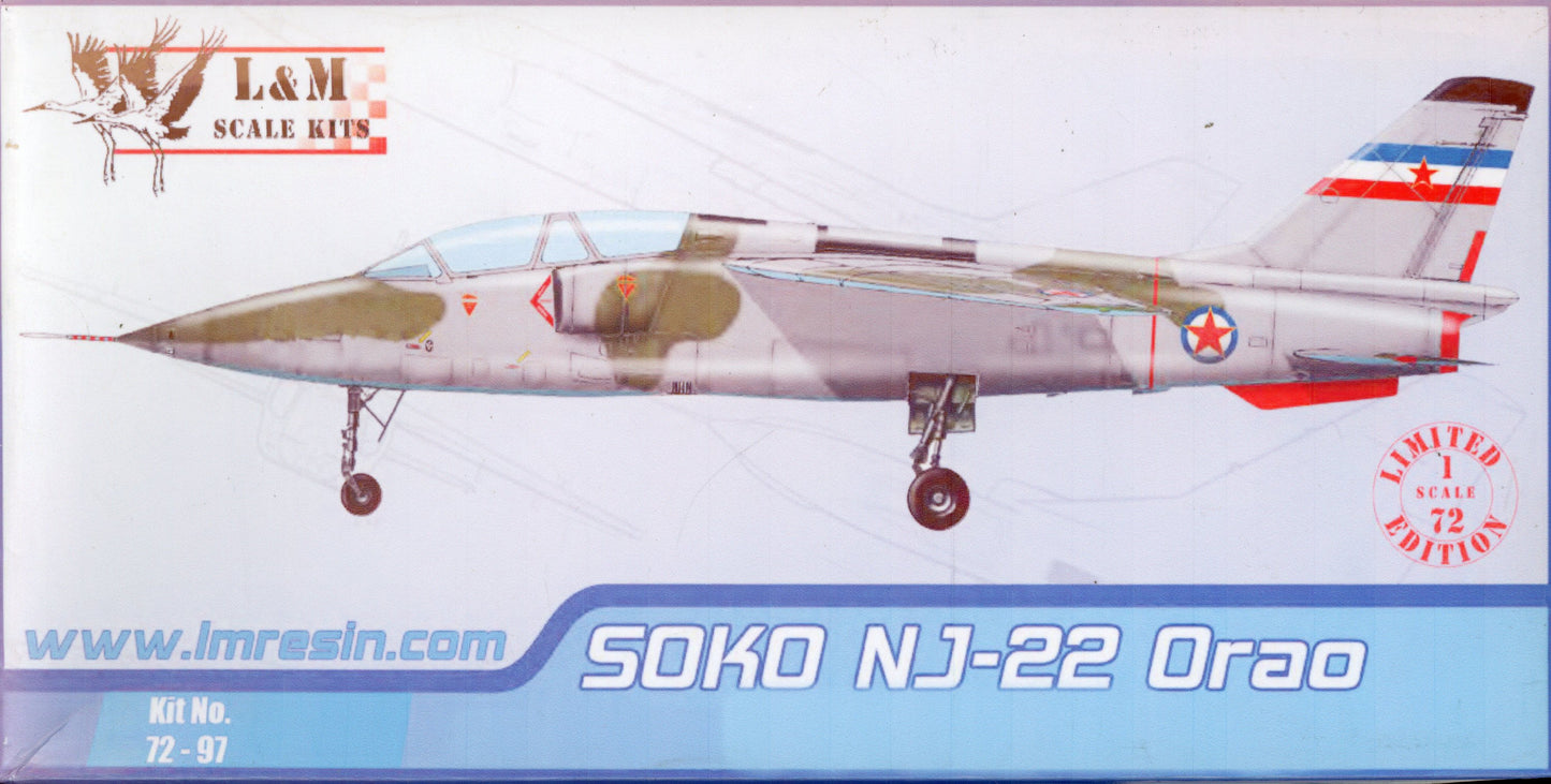 Soko J-22 Orao (No Lerx) - 1/72 Scale L&M Scale Kits LM72-95