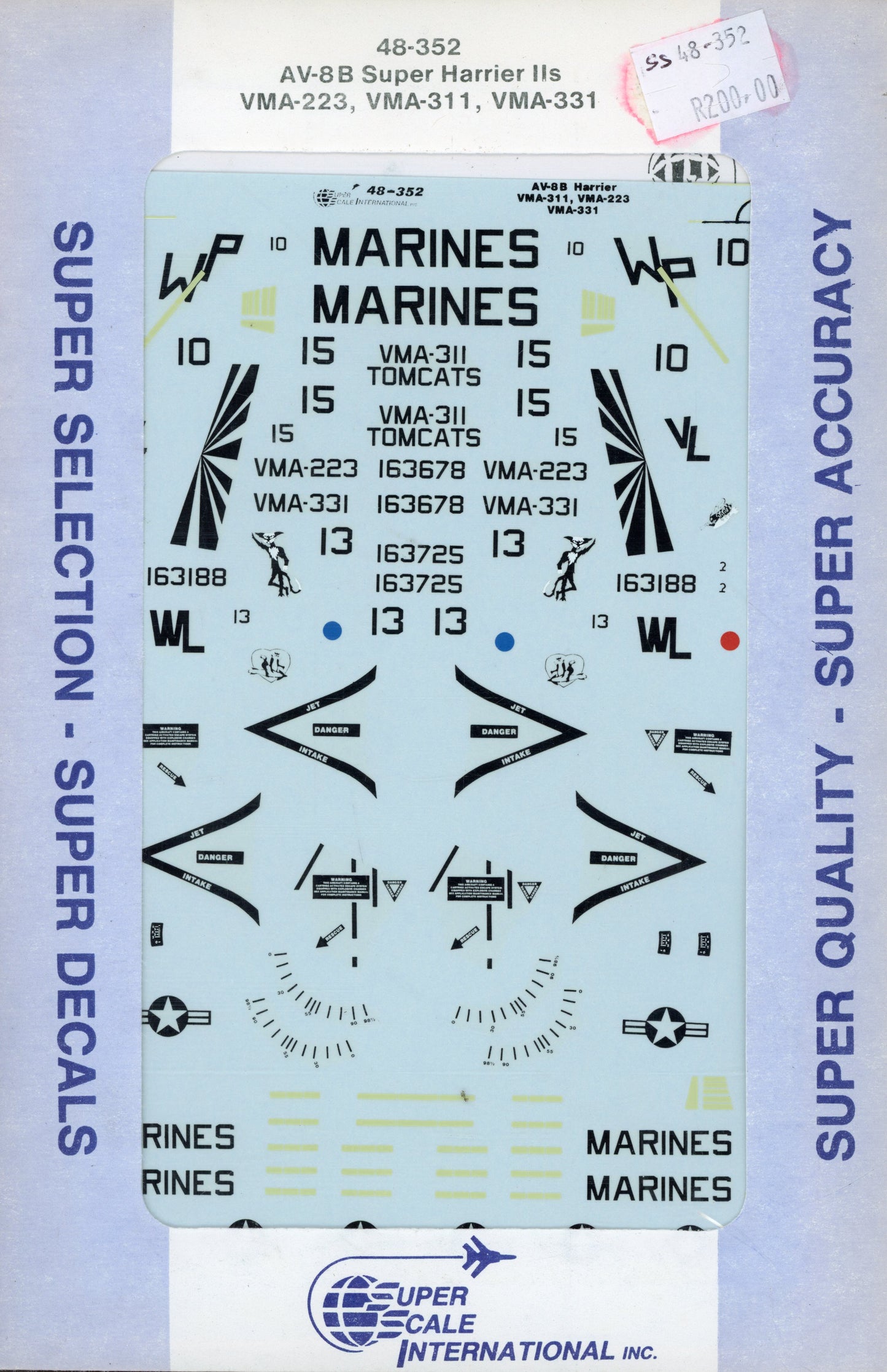 AV-8B Super Harrier II's - 1/48 Scale Super Scale International Inc. SS48-352