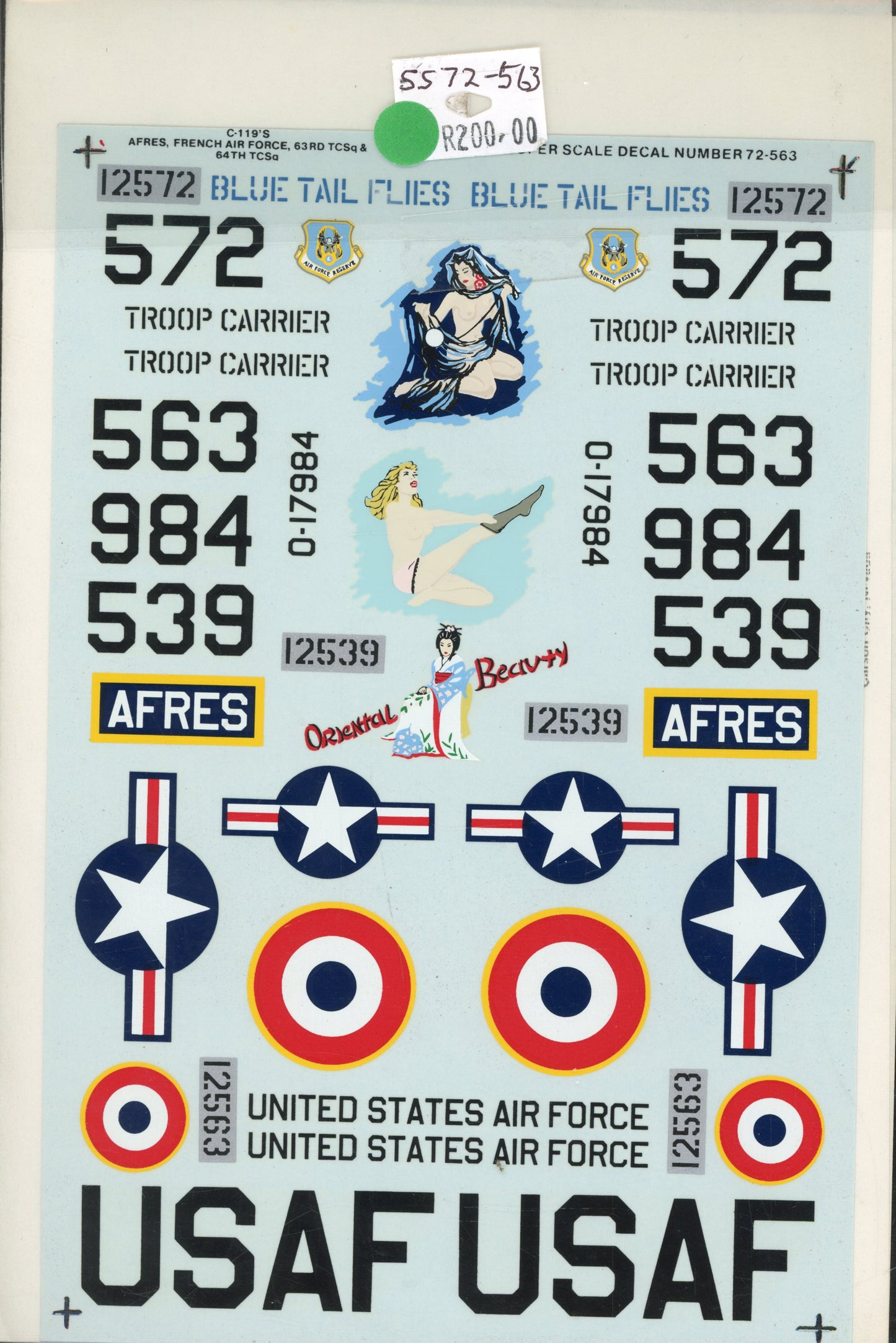 C-119's  - 1/72 Scale Super Scale International Inc. SS72-563