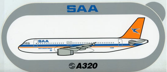 SAA Airbus A320 Sticker - ST45