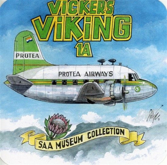 Vickers Viking 1A Protea Airways SAA Museum Sticker - STICK12