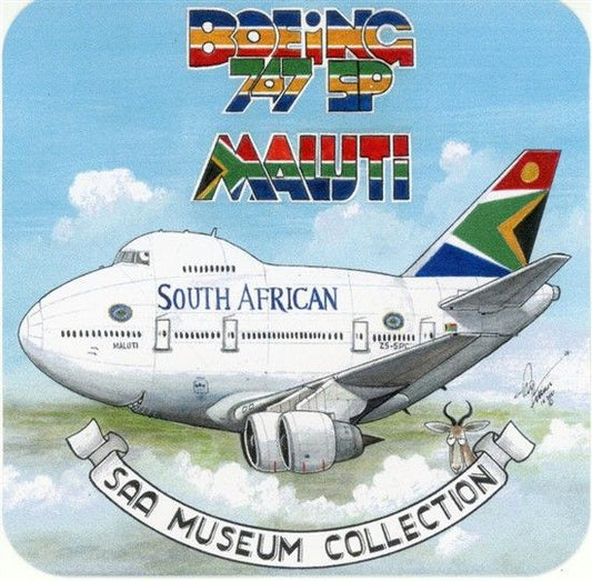 Boeing 747SP Maluti SAA Museum Sticker - STICK7
