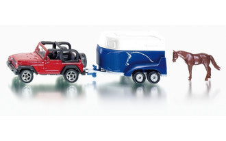 Jeep with Trailer & Horse Siku 1651