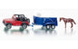 Jeep with Trailer & Horse Siku 1651