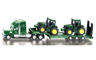 US Low Loader with John Deere Tractors 1/87 Siku 1837