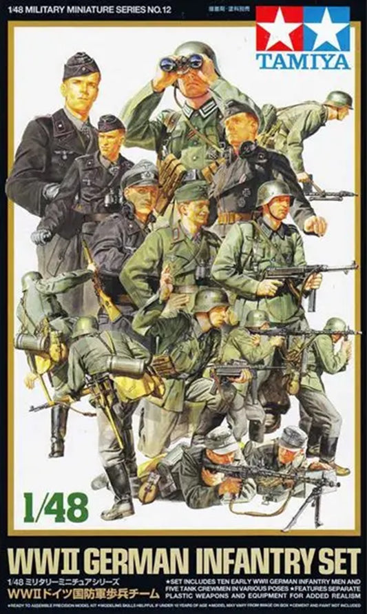 WWII German Infantry Set 1/48 Scale Tamiya 32512