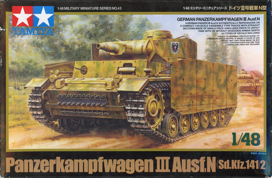 Panzerkampfwagen III Ausf.N (Sd.Kfz.141/2) 1/48 Scale Tamiya 32543