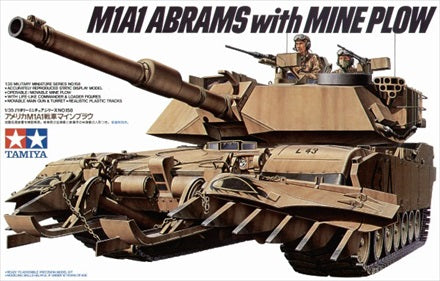 US M1A1 Abrams with Mine Plow - 1/35 Scale Tamiya 35158