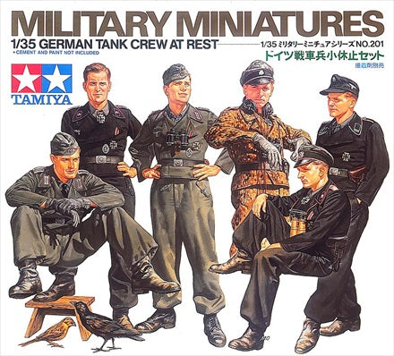 German Tank Crew at Rest - 1/35 Scale Tamiya 35201